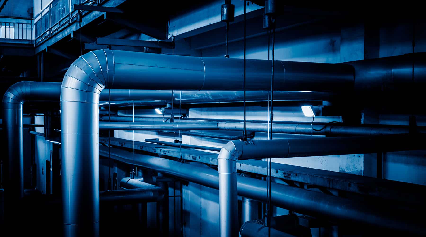 water pipes in bluecolor