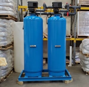 commercial water softeners skid mounted