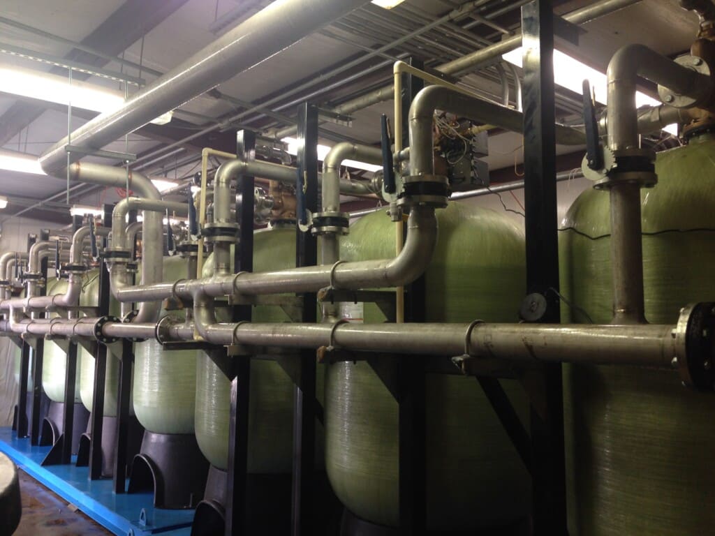 Custom industrial dealkalizer system for commercial boiler protection.