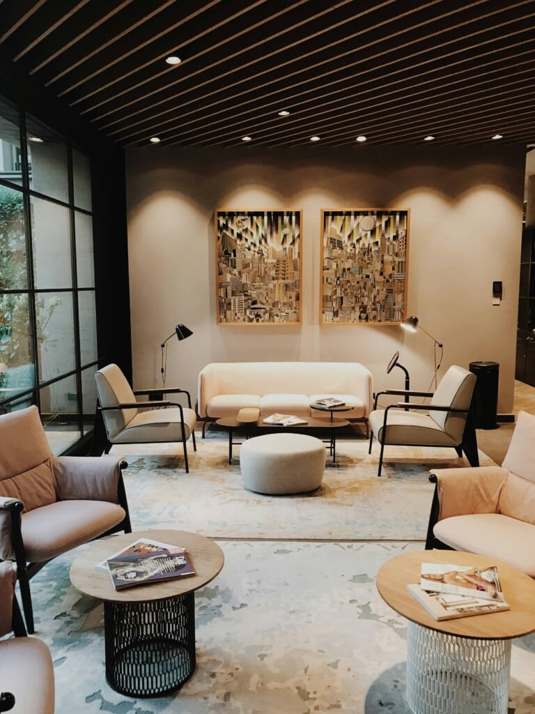 hotel lobby