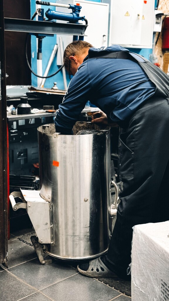 technician mixing